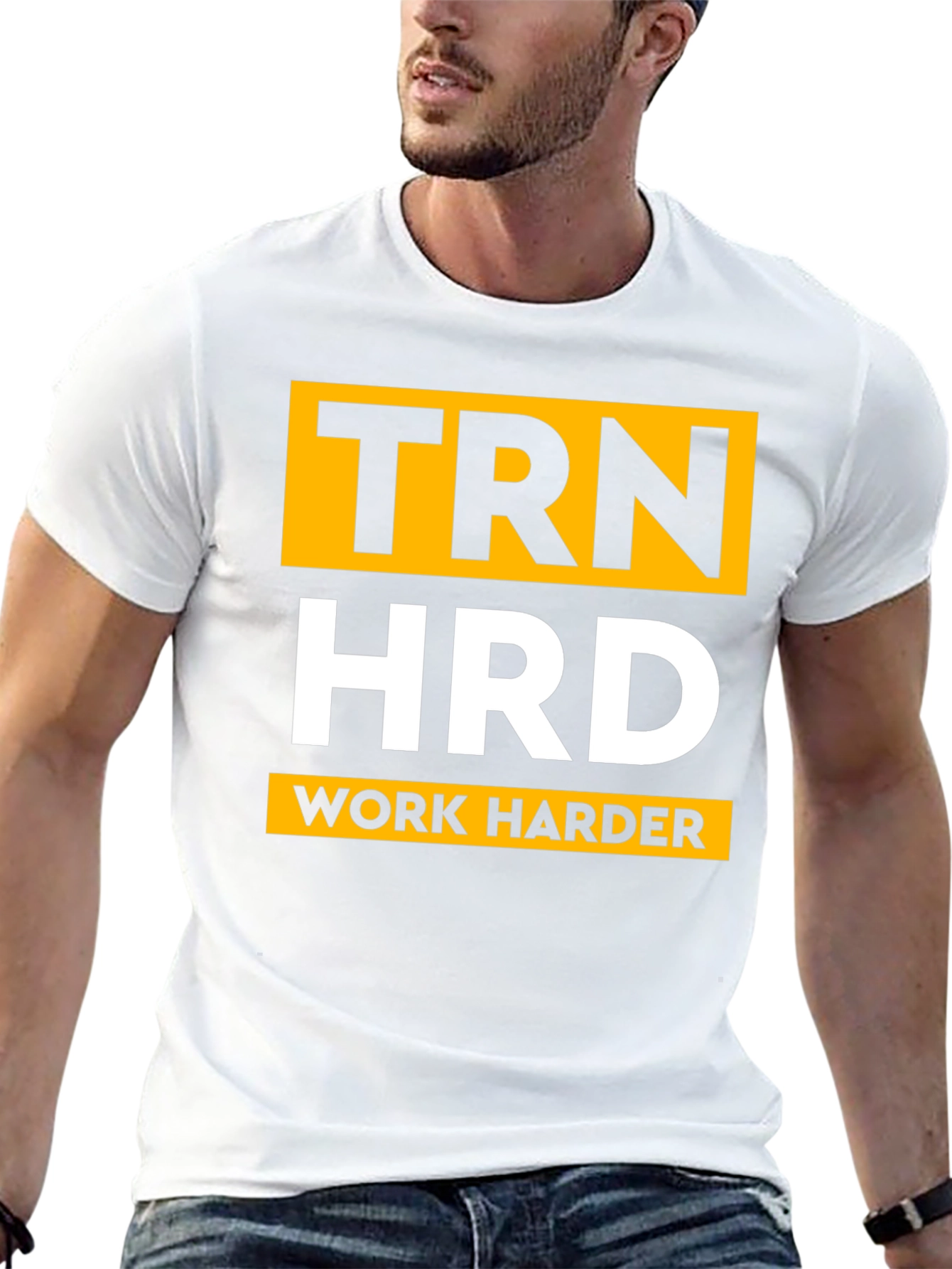TRN HRD Work Harder Graphic Tee - Black