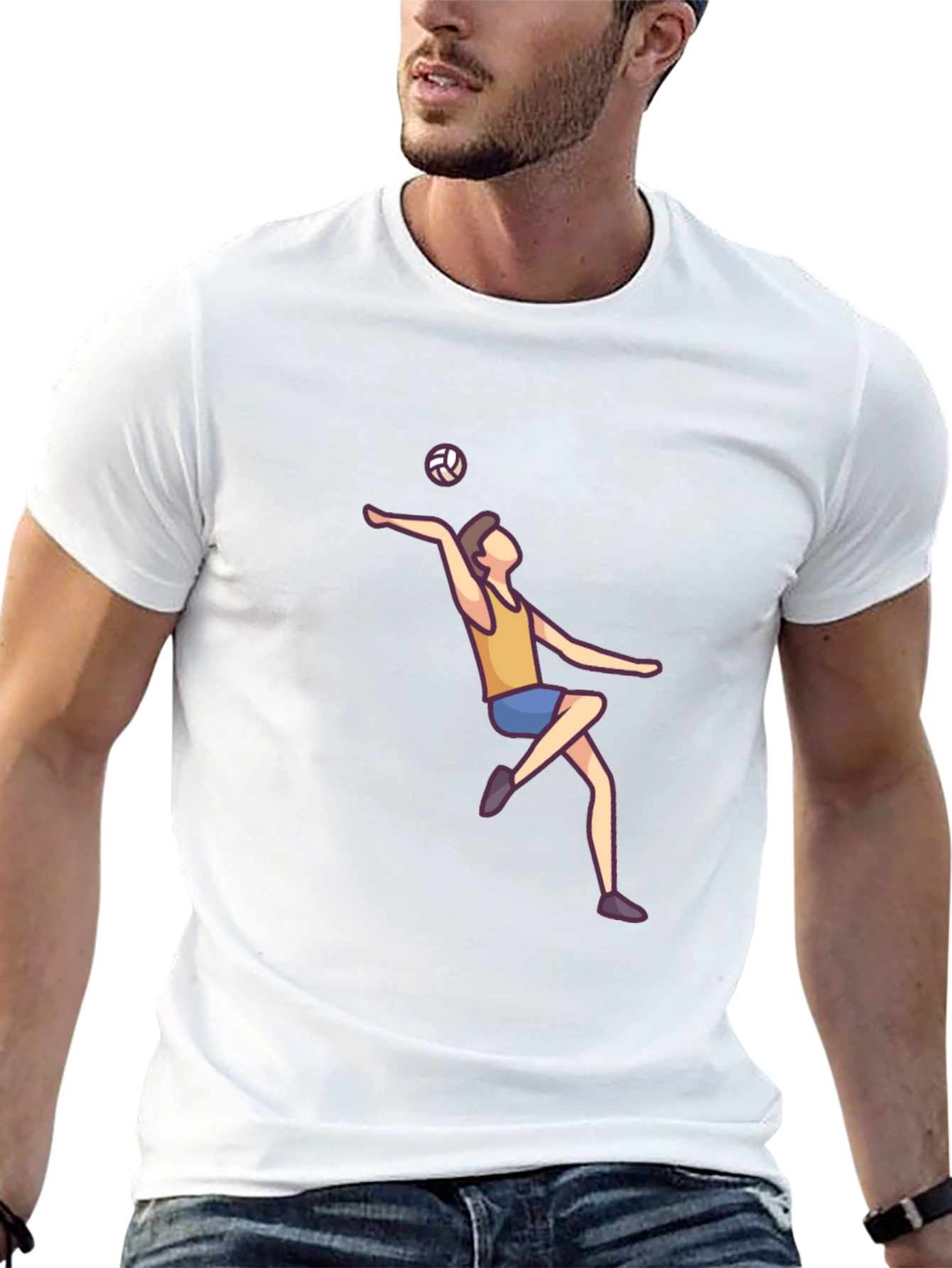 Volleyball Player Graphic Tee