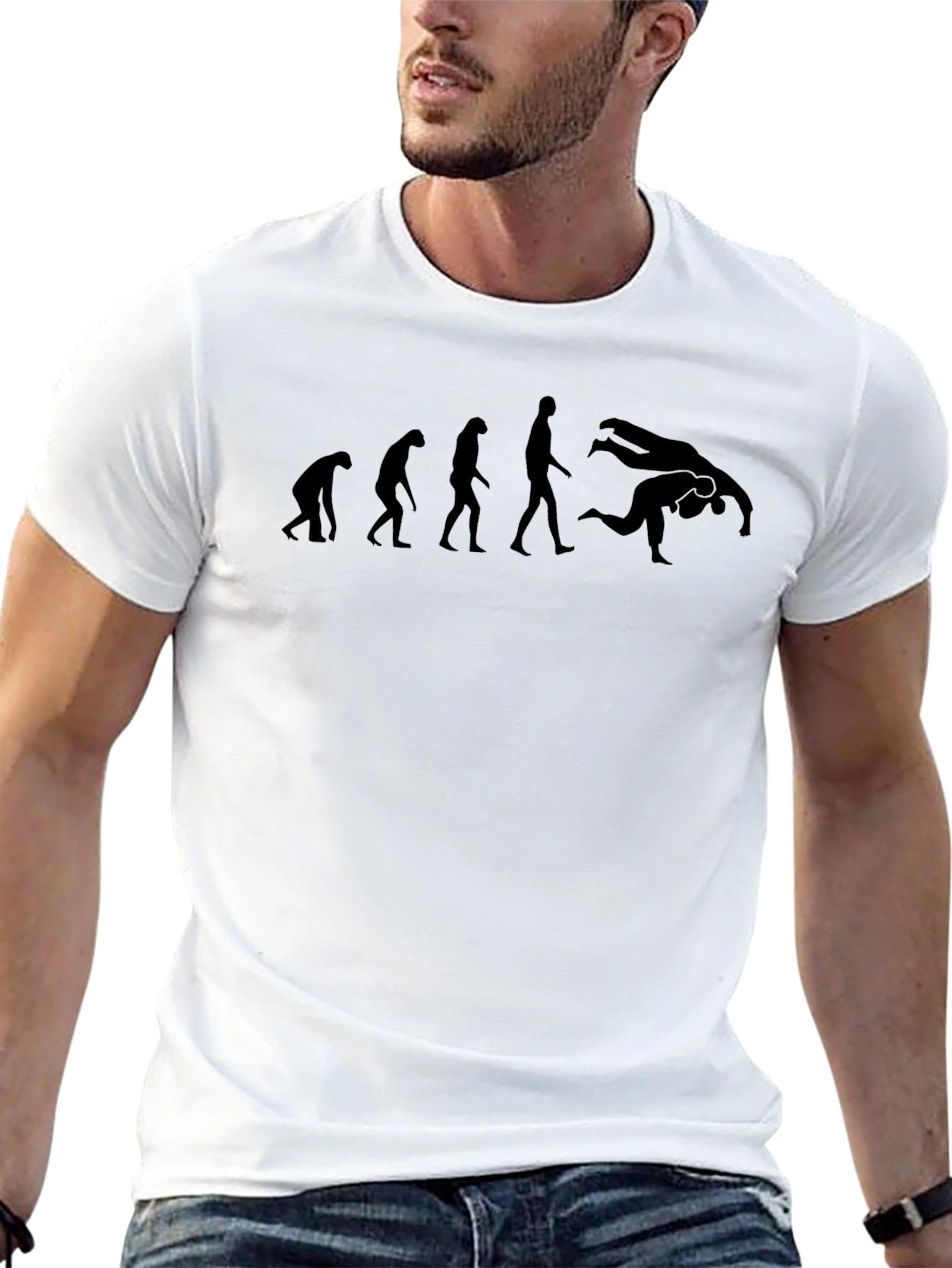 Evolution of Wrestling Black T-Shirt
