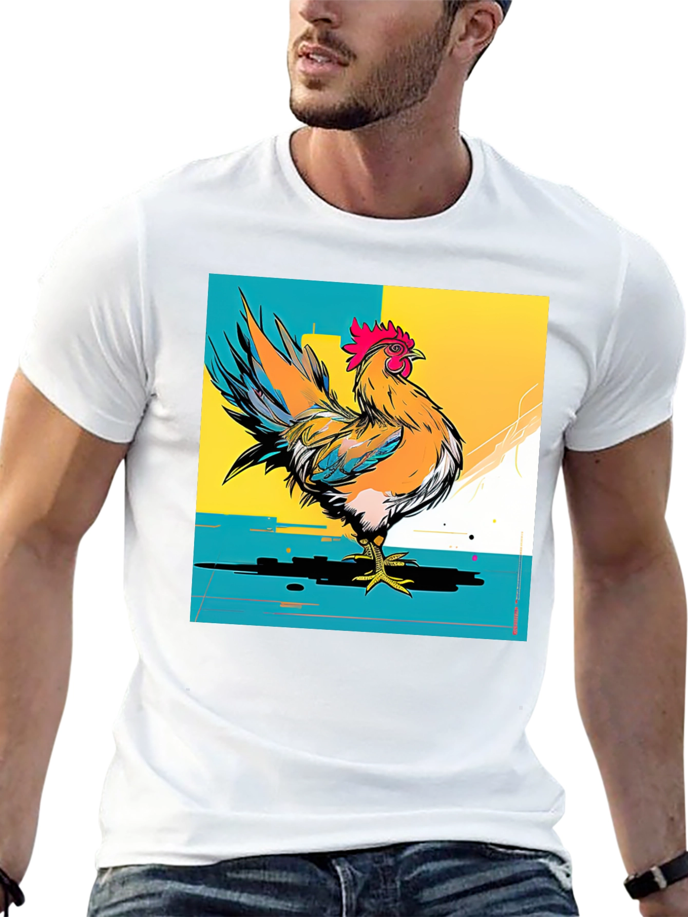 Rooster Graphic T-Shirt