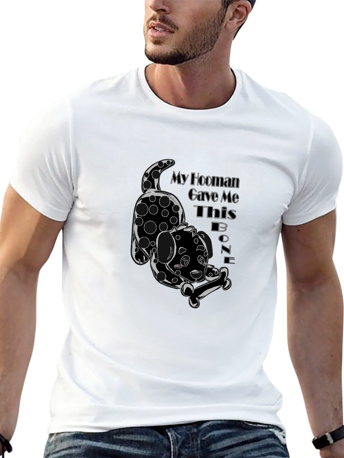 My Hooman Gave Me This Bone Black T-Shirt