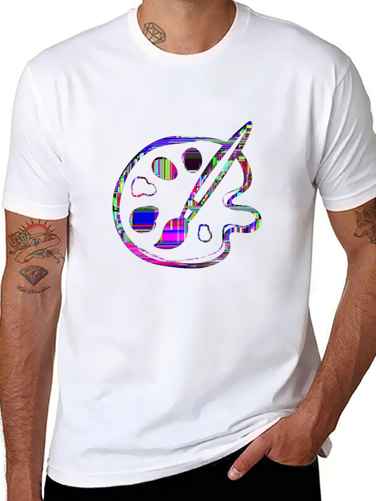 Side Hustle Tee – Paintbrush and palette
