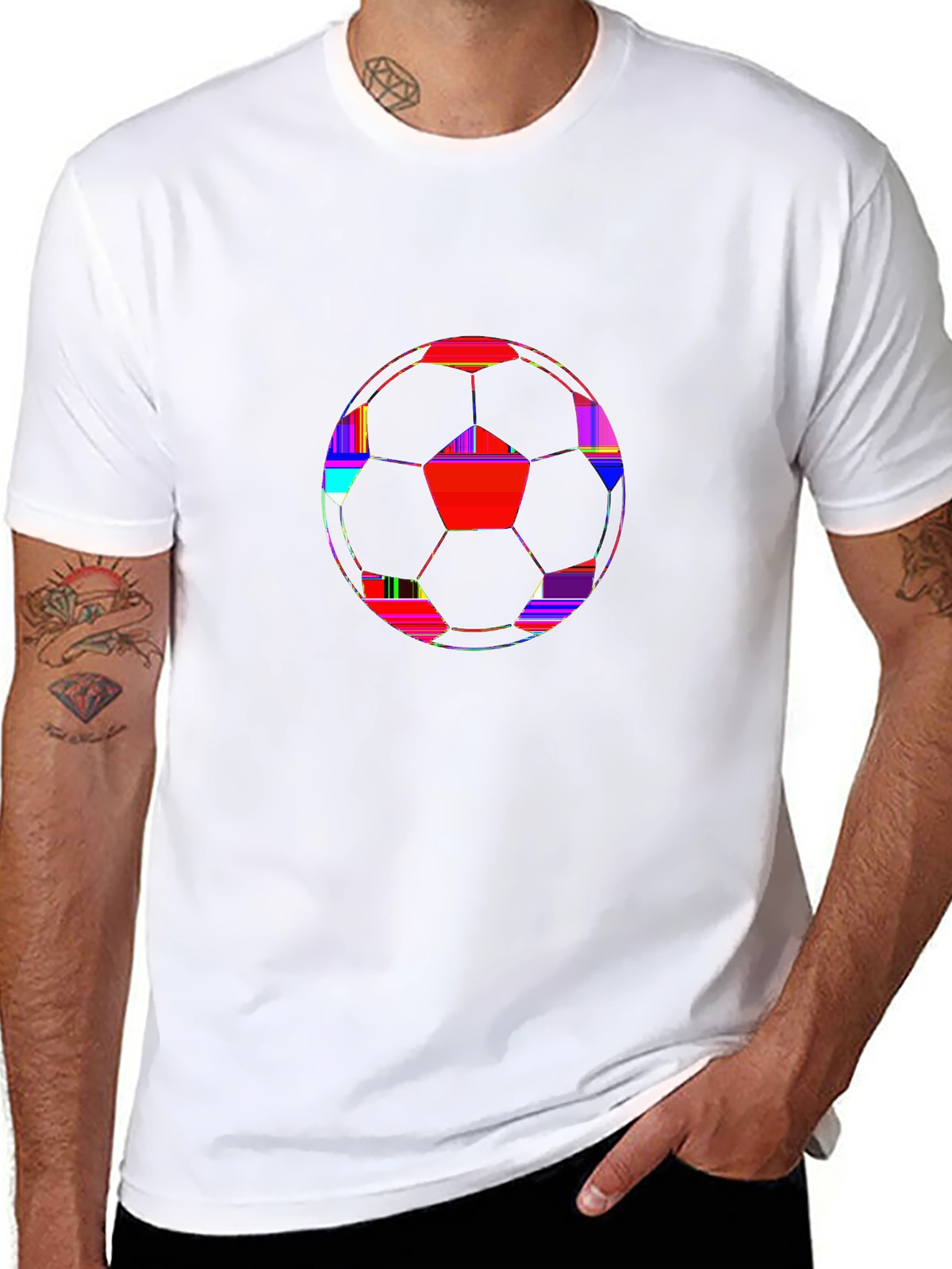 Soccer Fever Tee – Soccer ball geometric
