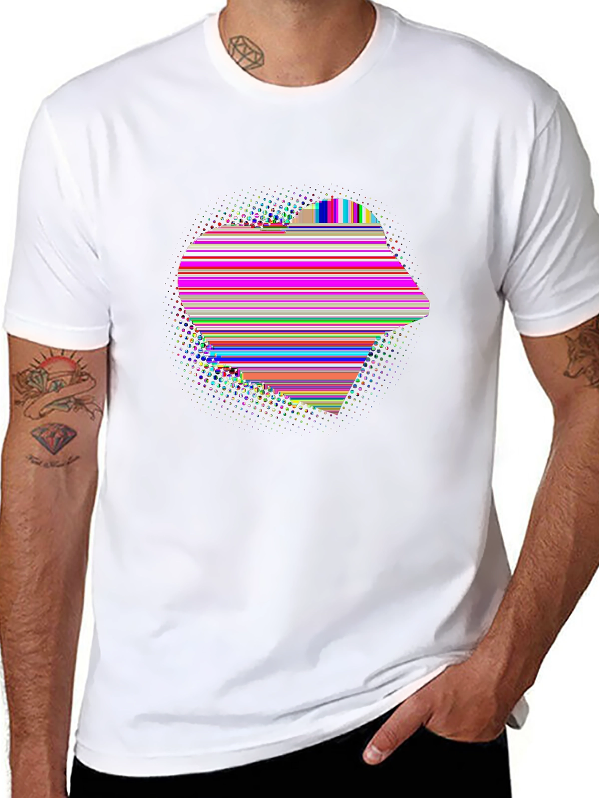 Vibes Music Tee – Piano keys heart