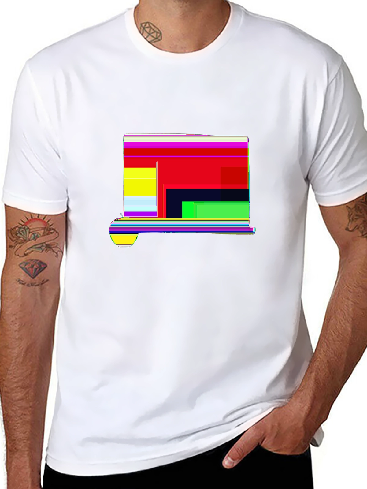 Side Hustle Tee – Chalkboard and apple