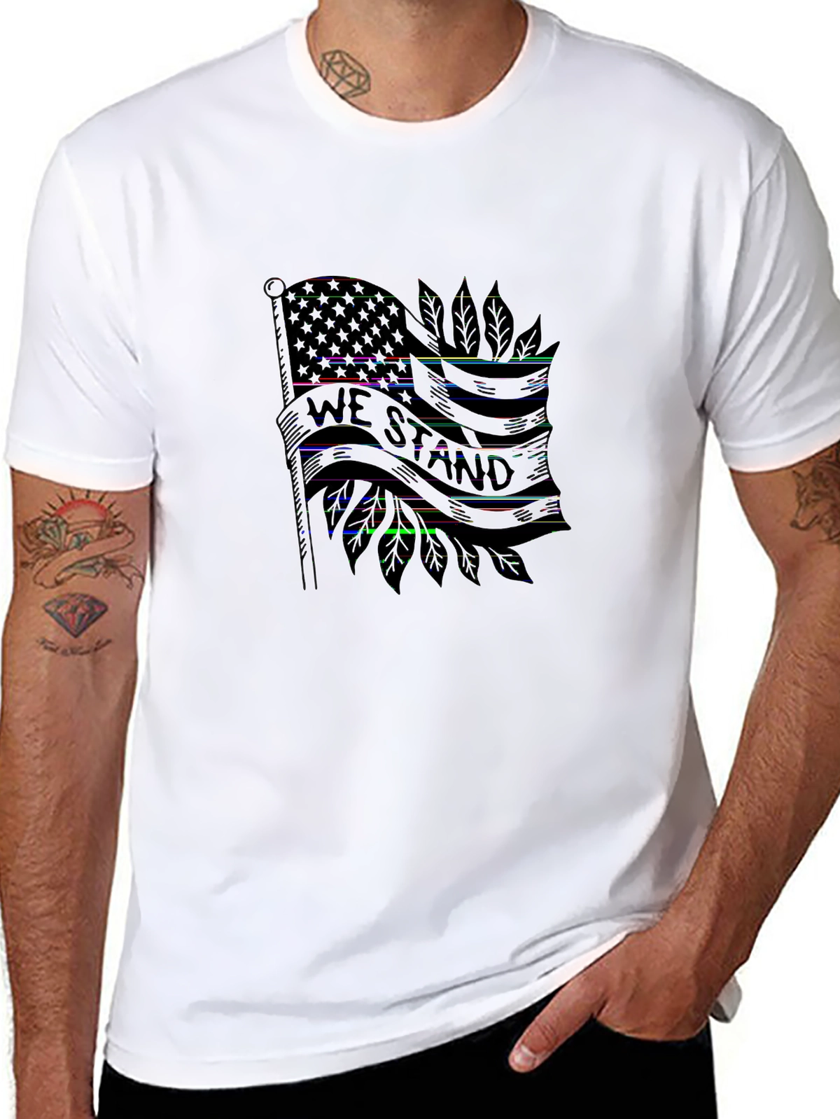 American Pride Tee – American flag wave