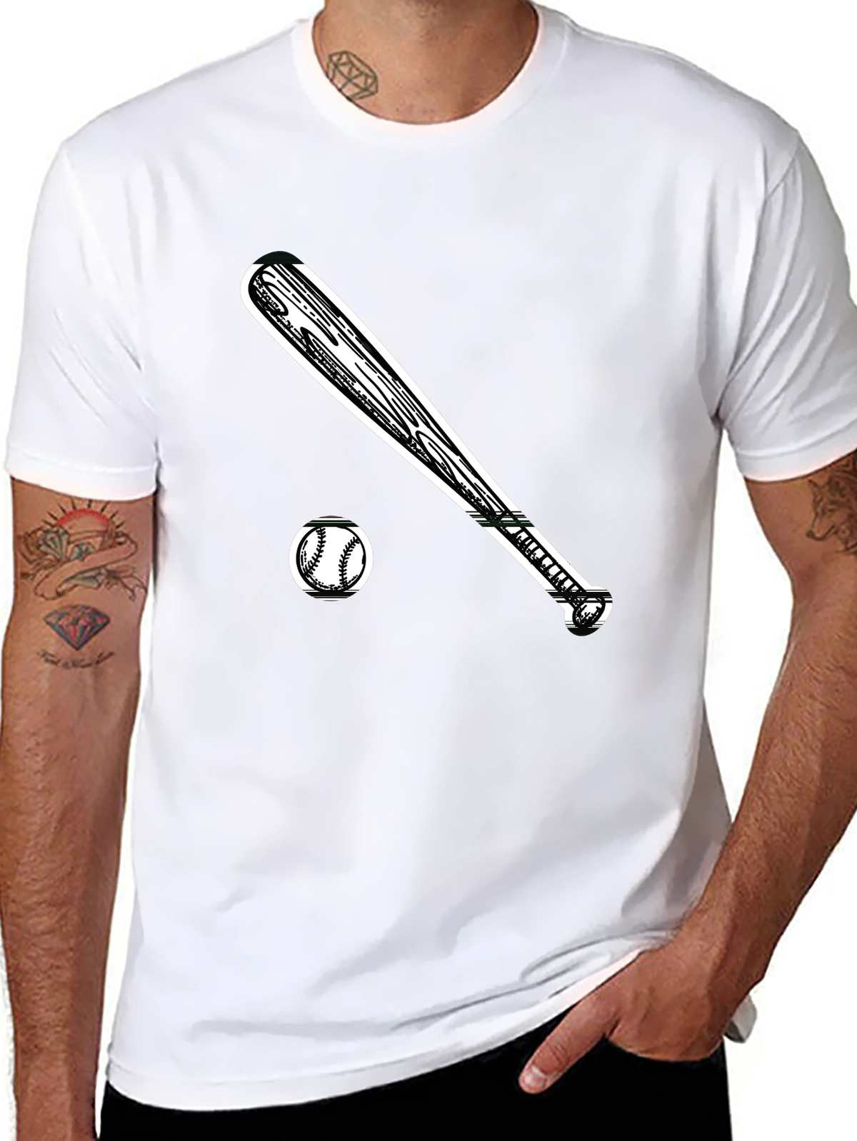 Game Day Premium Tee – Baseball bat and