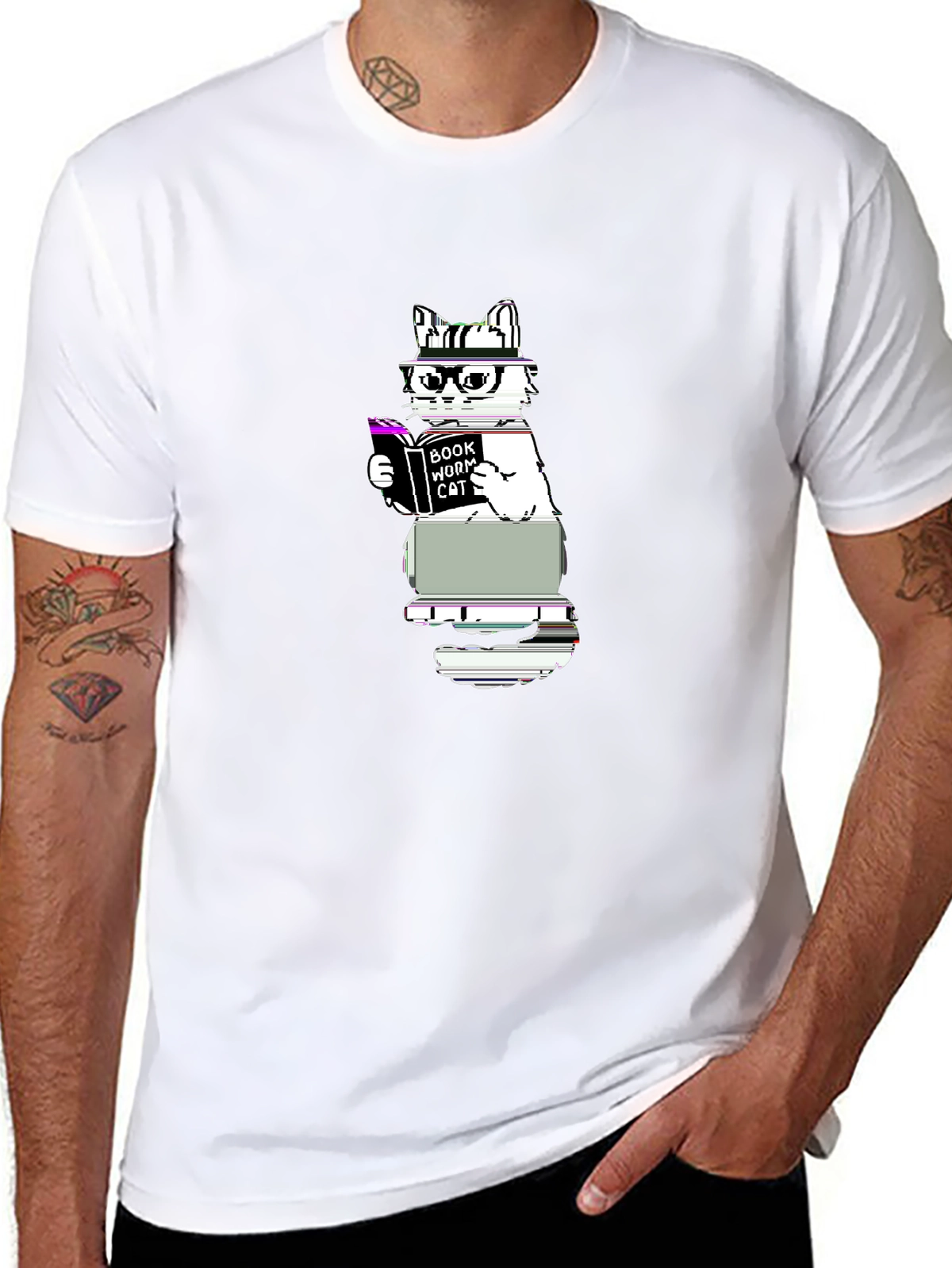 Pet Parent Tee – Cat with glasses