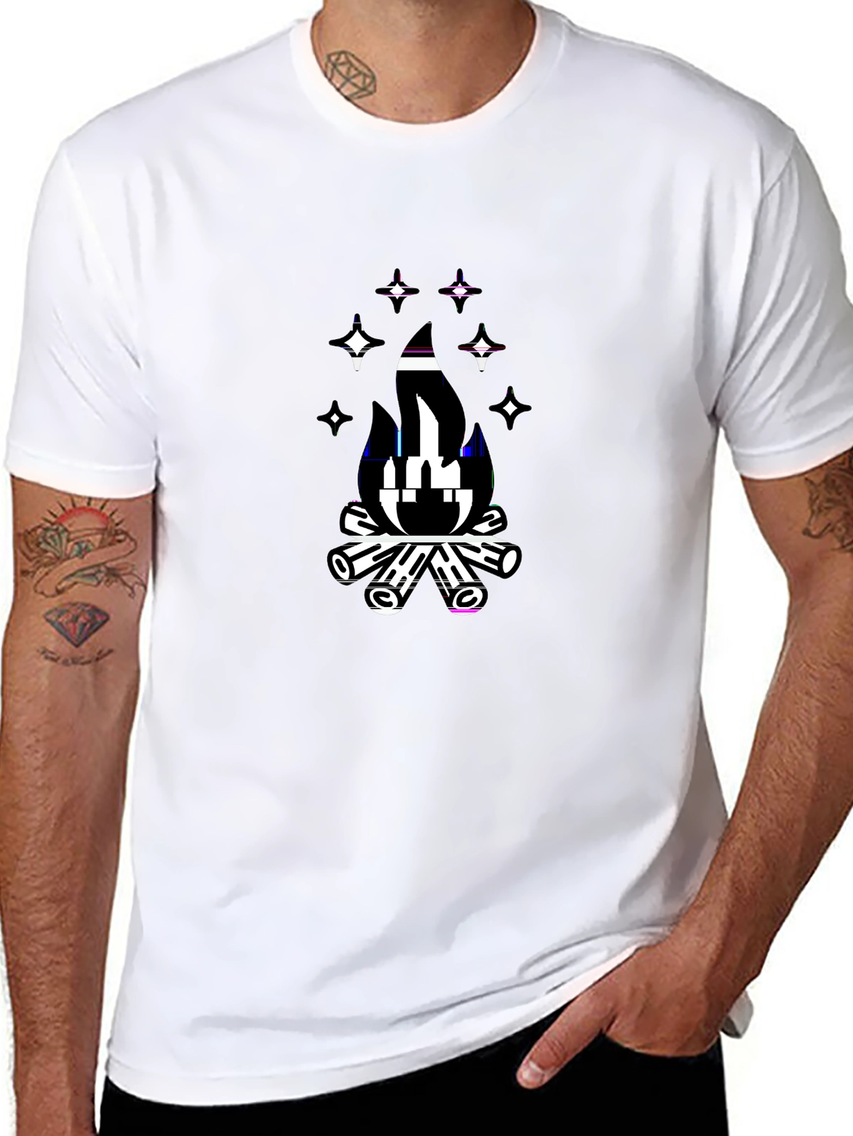 Wild Explorer Tee – Campfire under stars