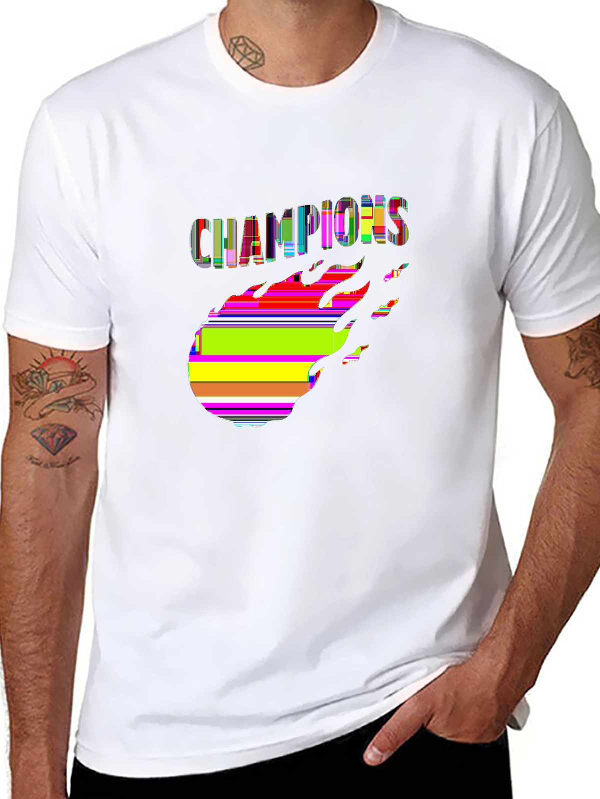 Soccer Fever Tee – Soccer ball fire