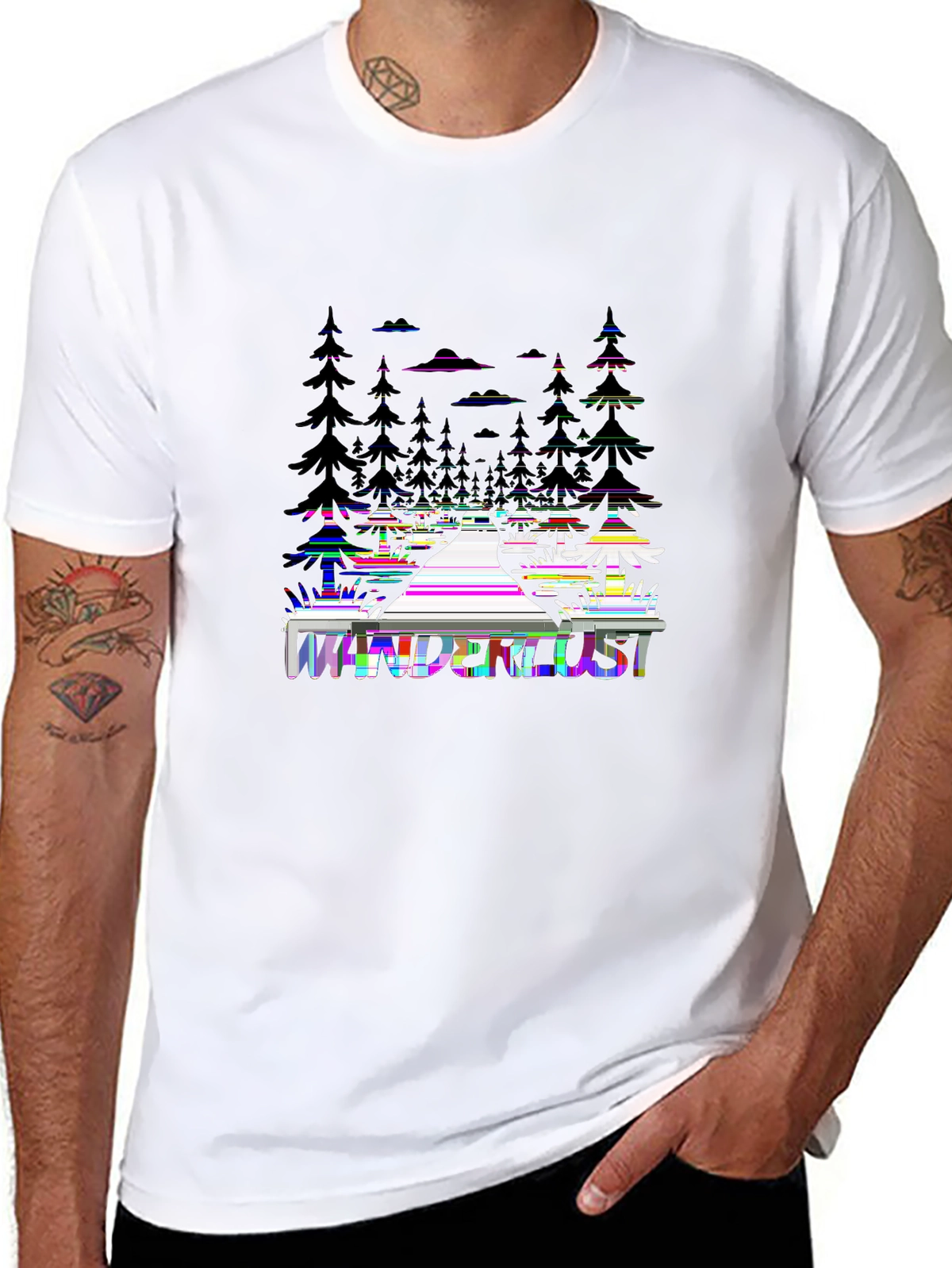 Wild Explorer Tee – Forest path silhouette