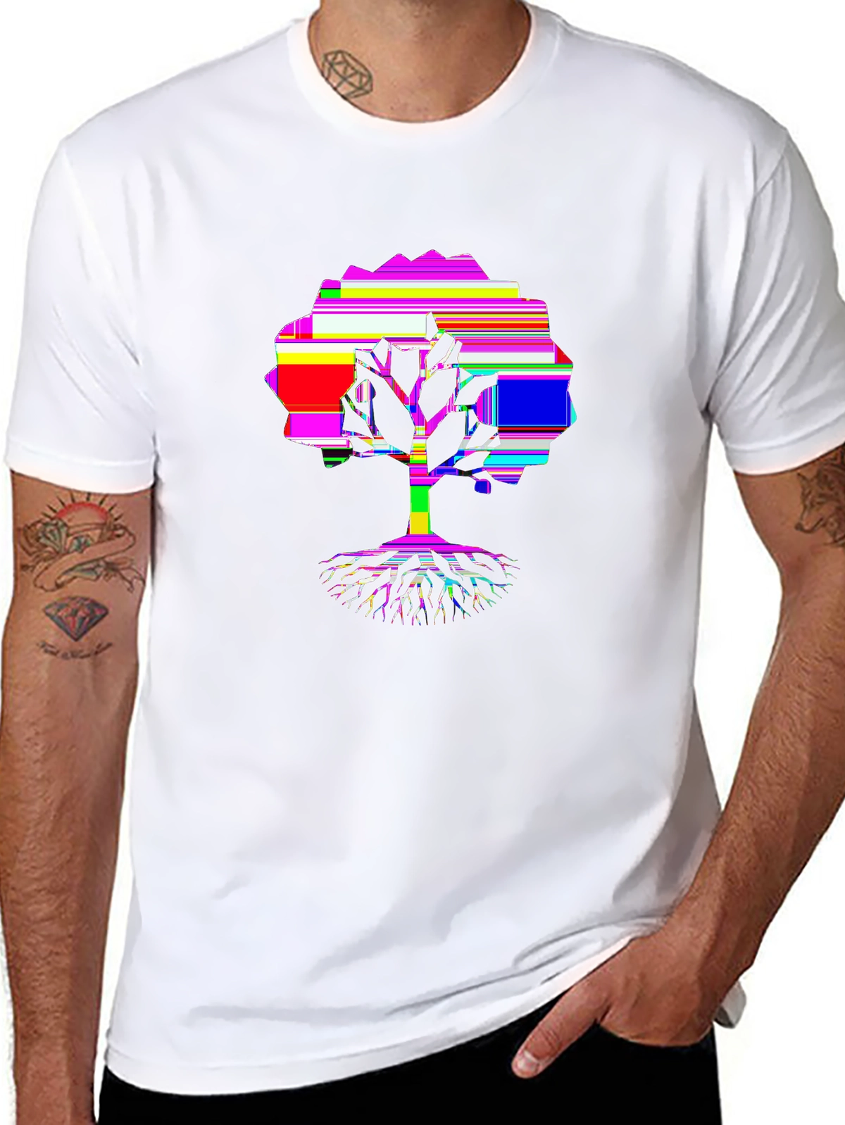 Family First Tee – Grandparents tree, 'FAMILY
