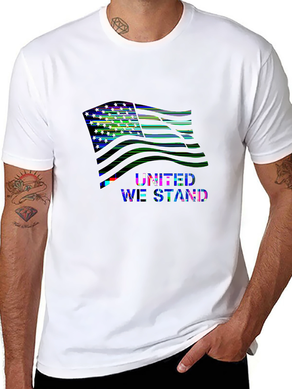 American Pride Tee – American flag wave