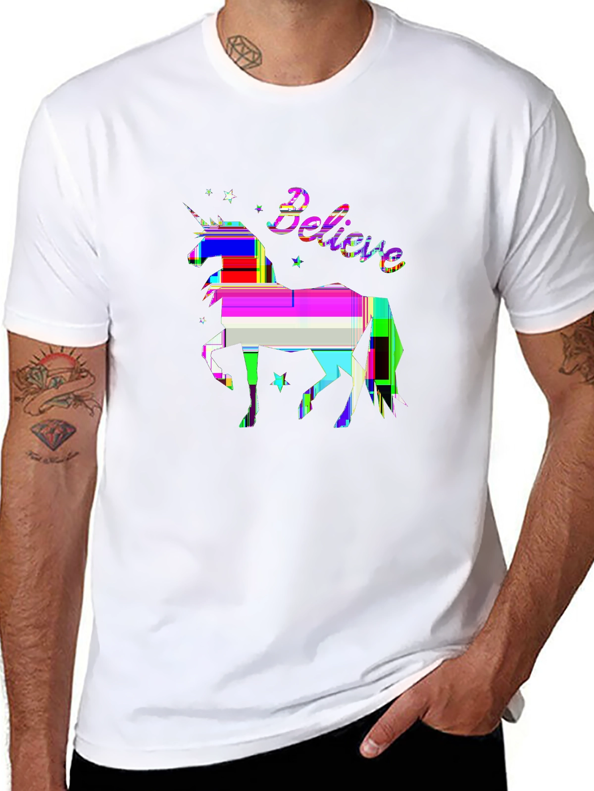 Mythical Legends Tee – Unicorn with stars