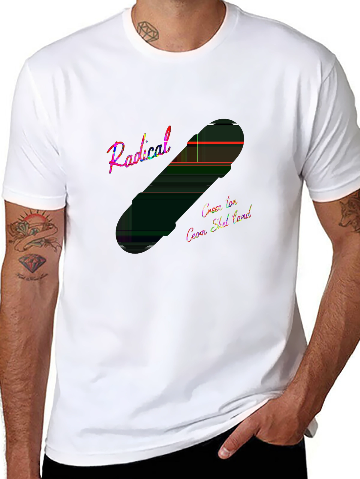 Retro Rewind Tee – Retro skateboard, 80s