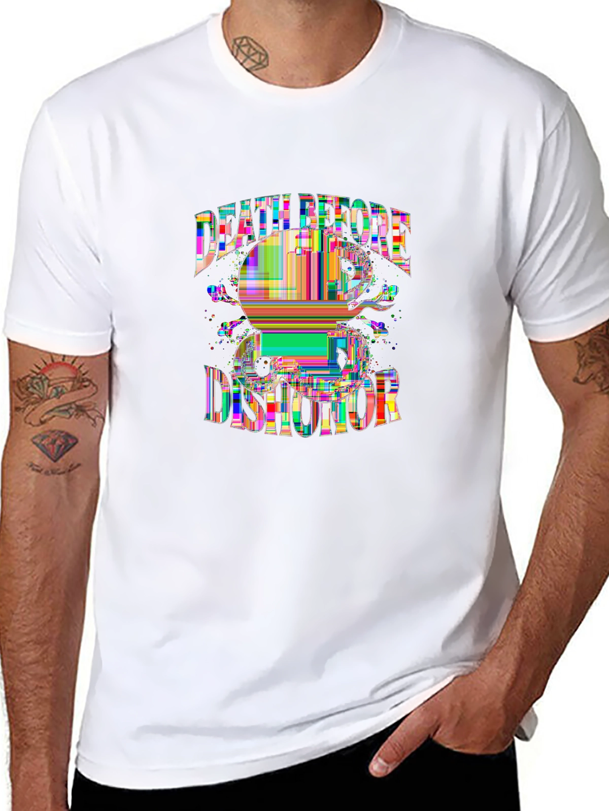 Dark Aesthetic Tee – Skull with snake