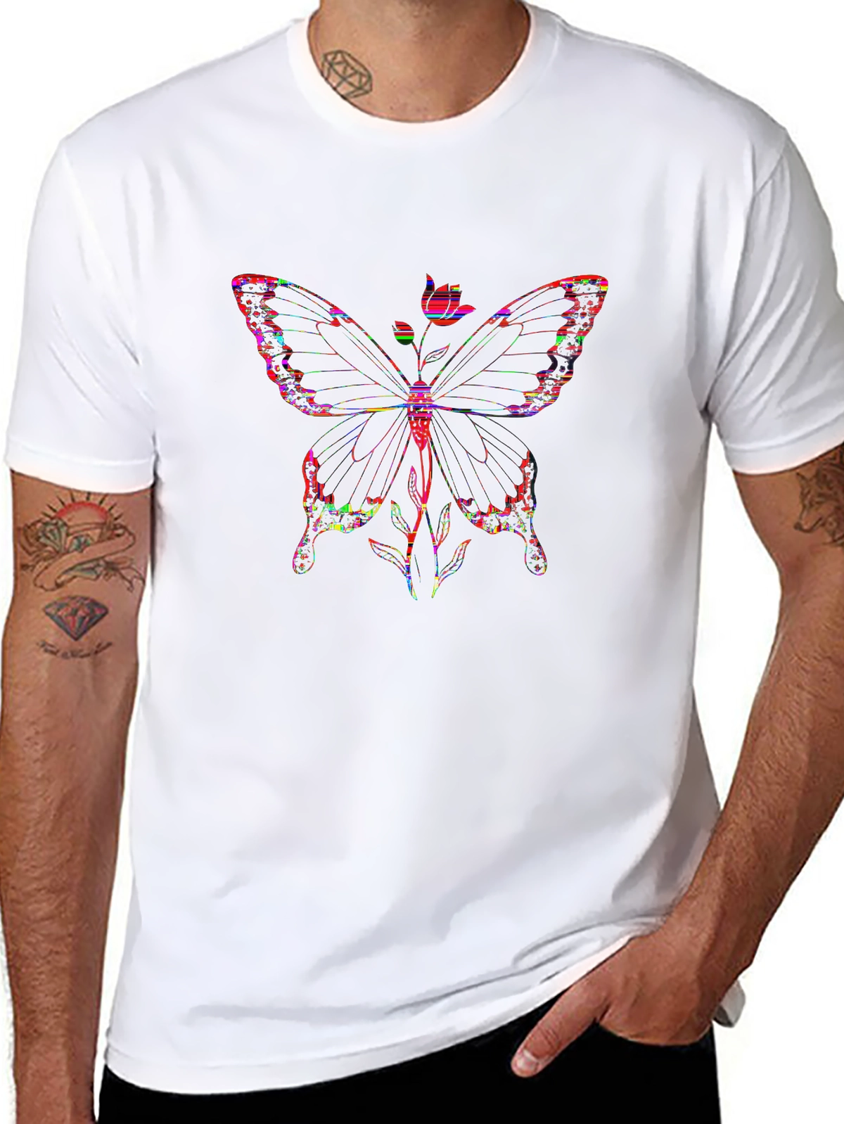 Mythical Legends Tee – Fairy wings flowers