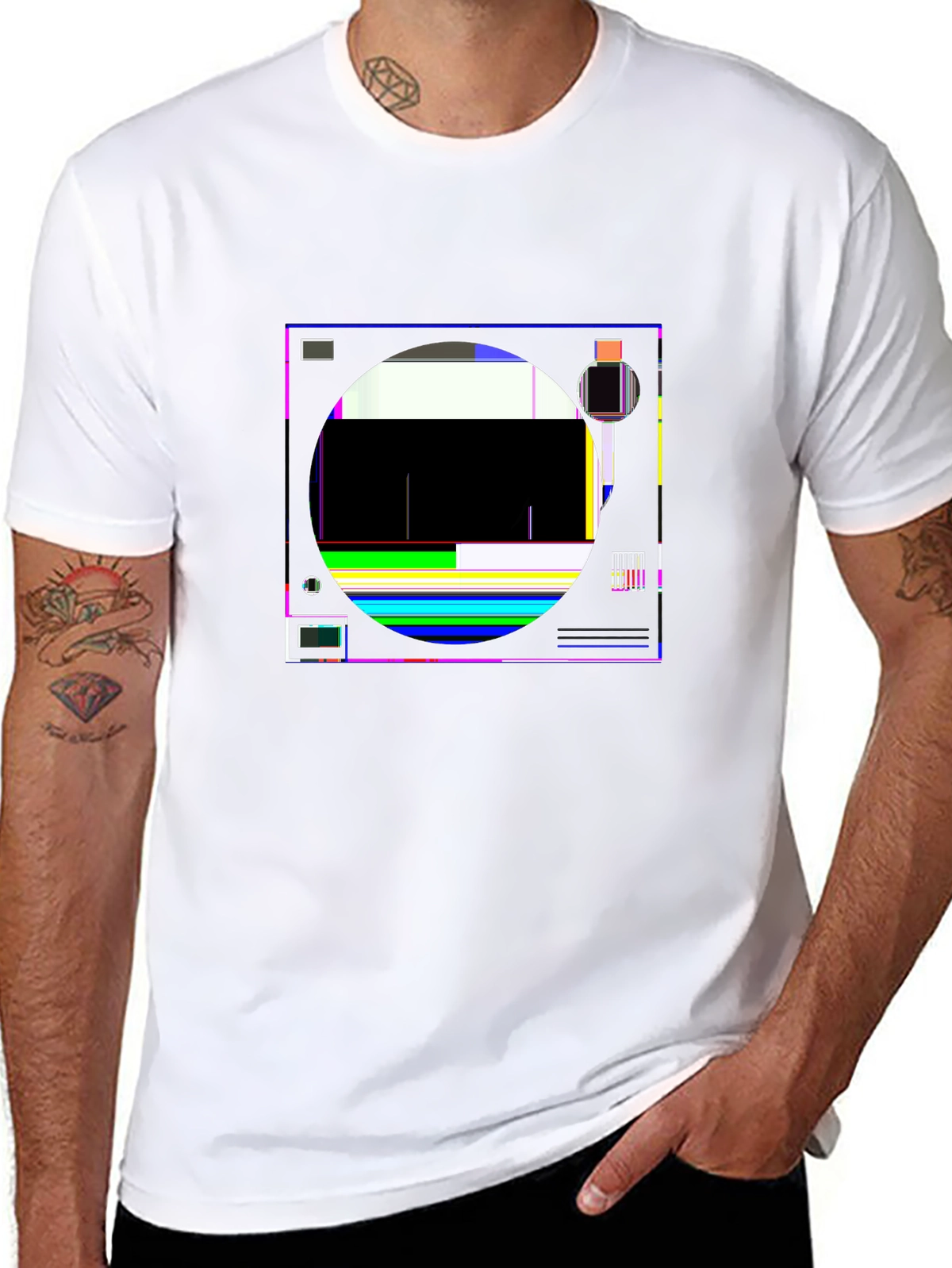 Vibes Music Tee – Vinyl record spin