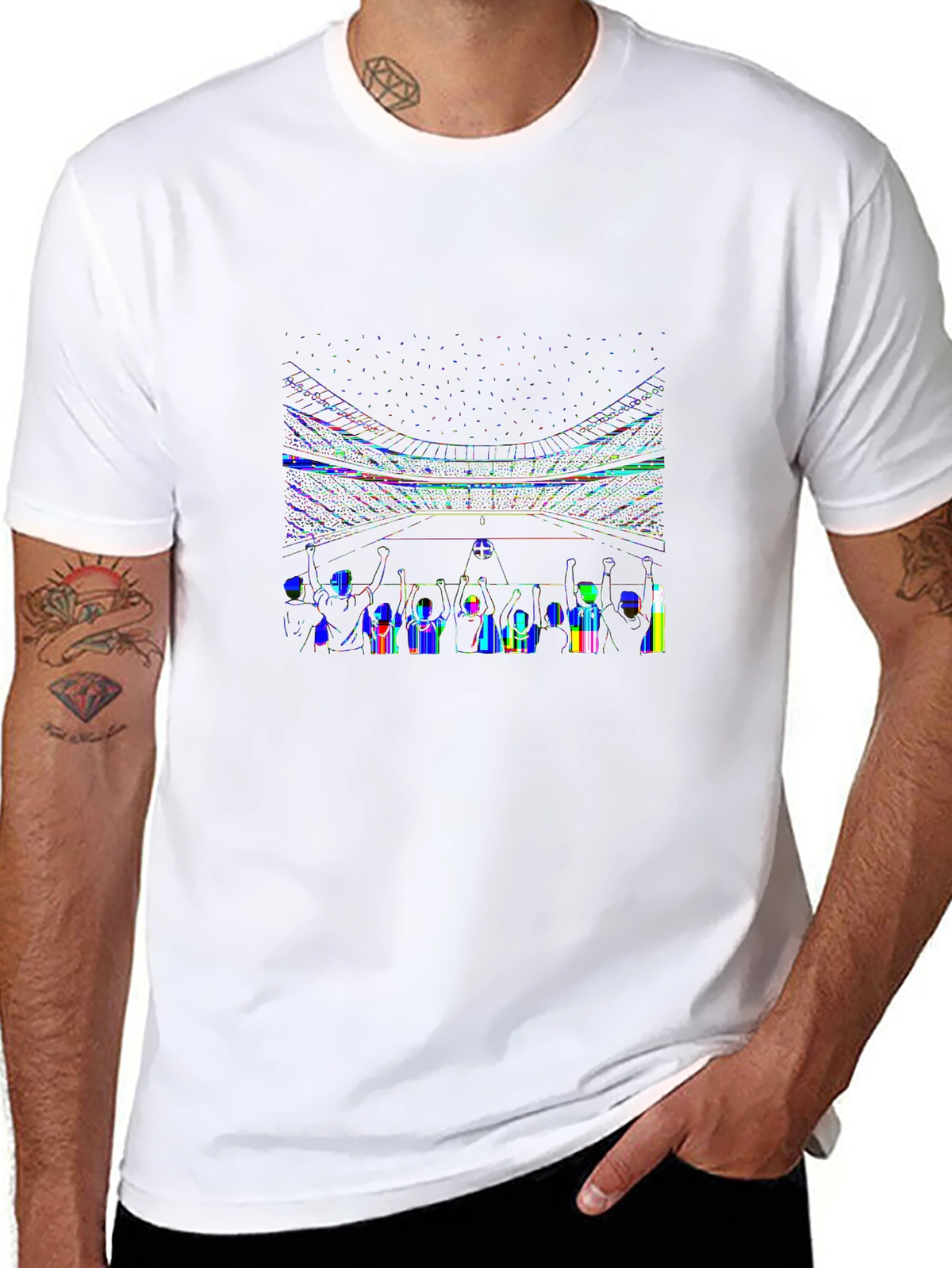 Soccer Fever Tee – Fans cheering in
