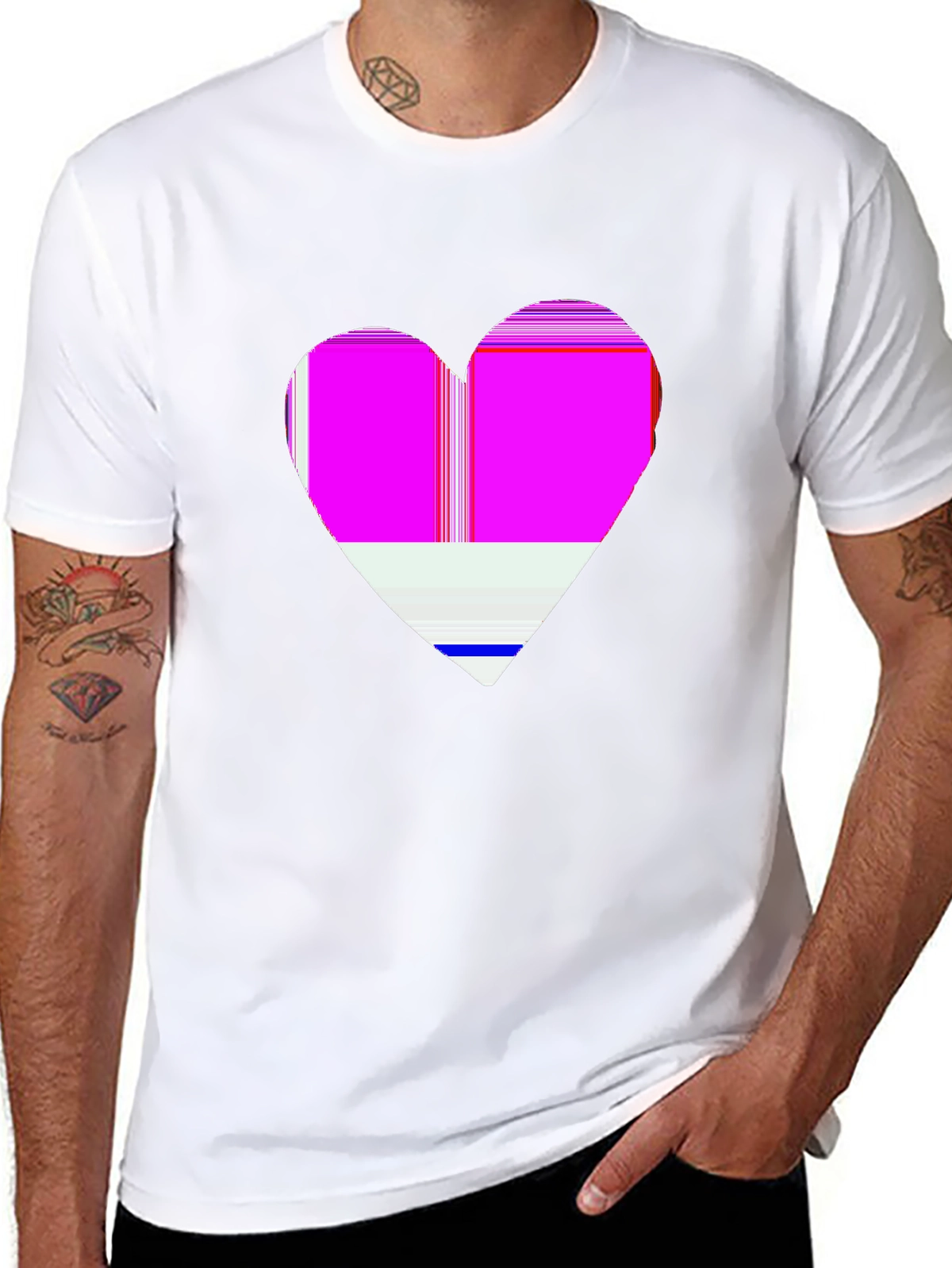 Vibes Music Tee – Piano keys heart