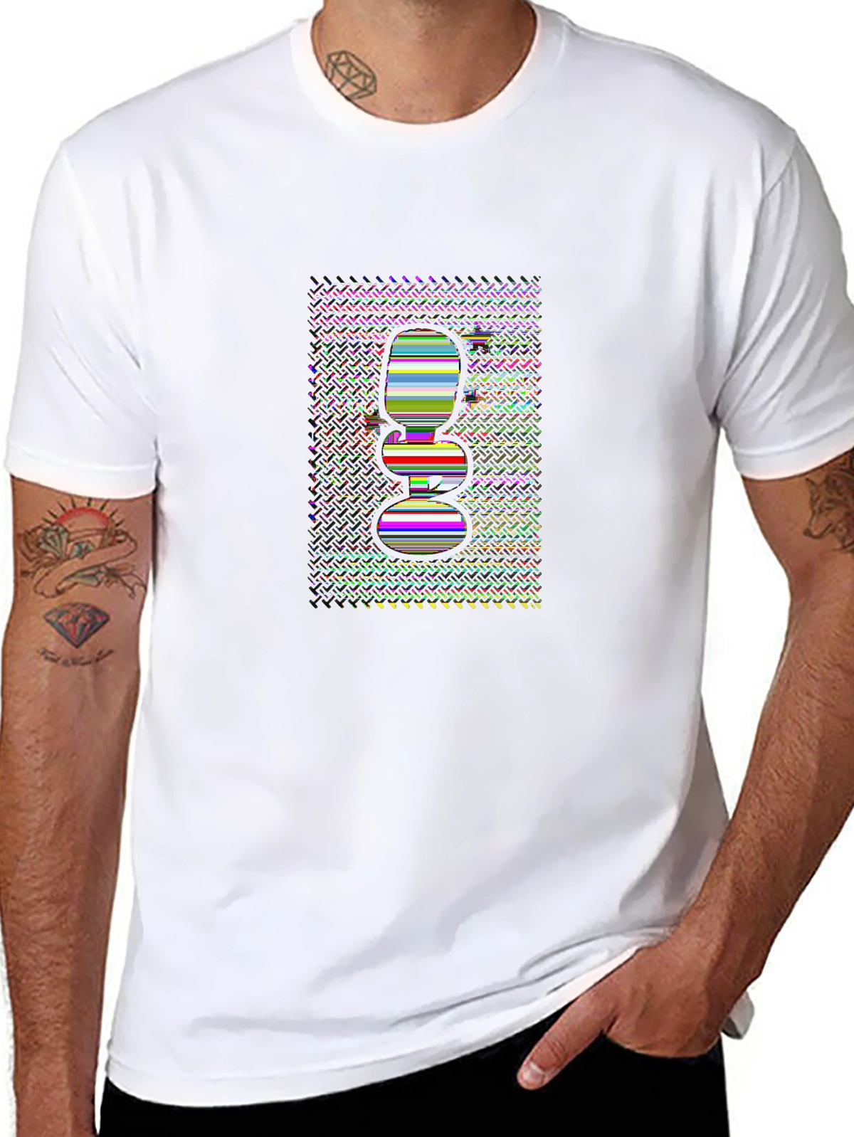 Vibes Music Tee – Microphone with stars
