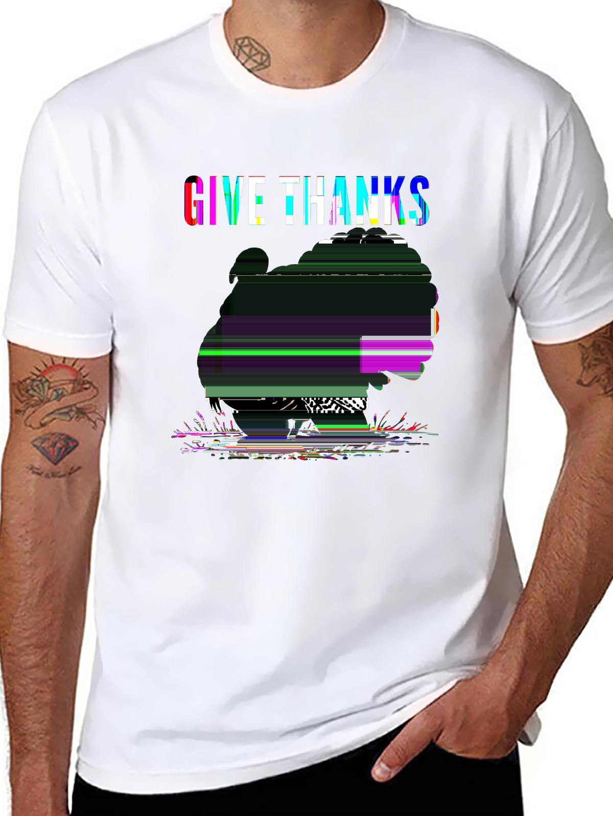 Holiday Spirit Tee – Turkey autumn, 'GIVE