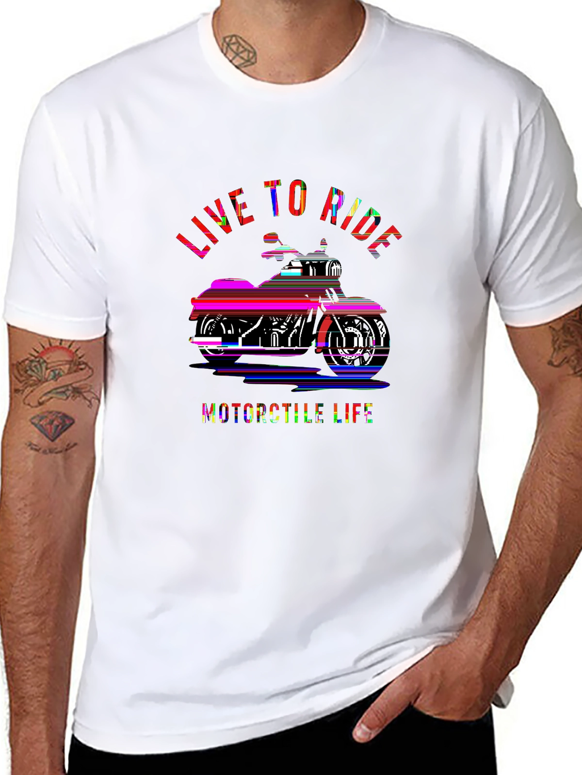 Auto Enthusiast Tee – Harley style bike