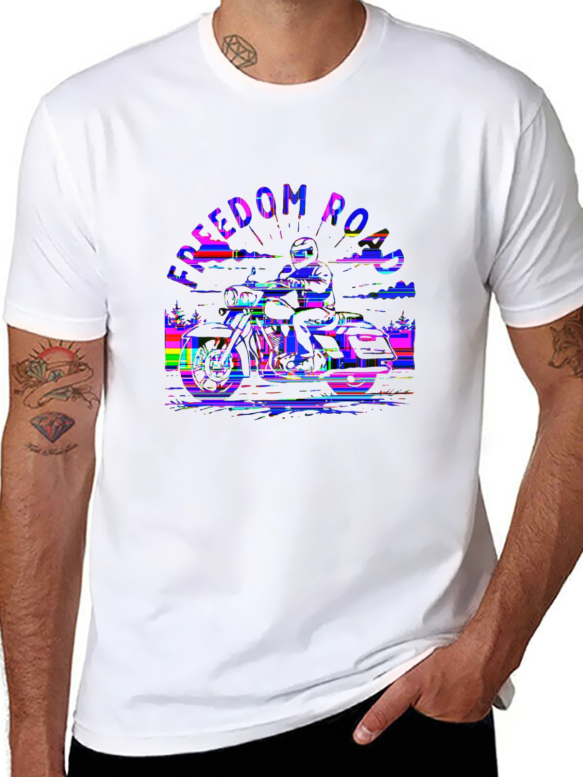 Auto Enthusiast Tee – Motorcycle silhouette sunset