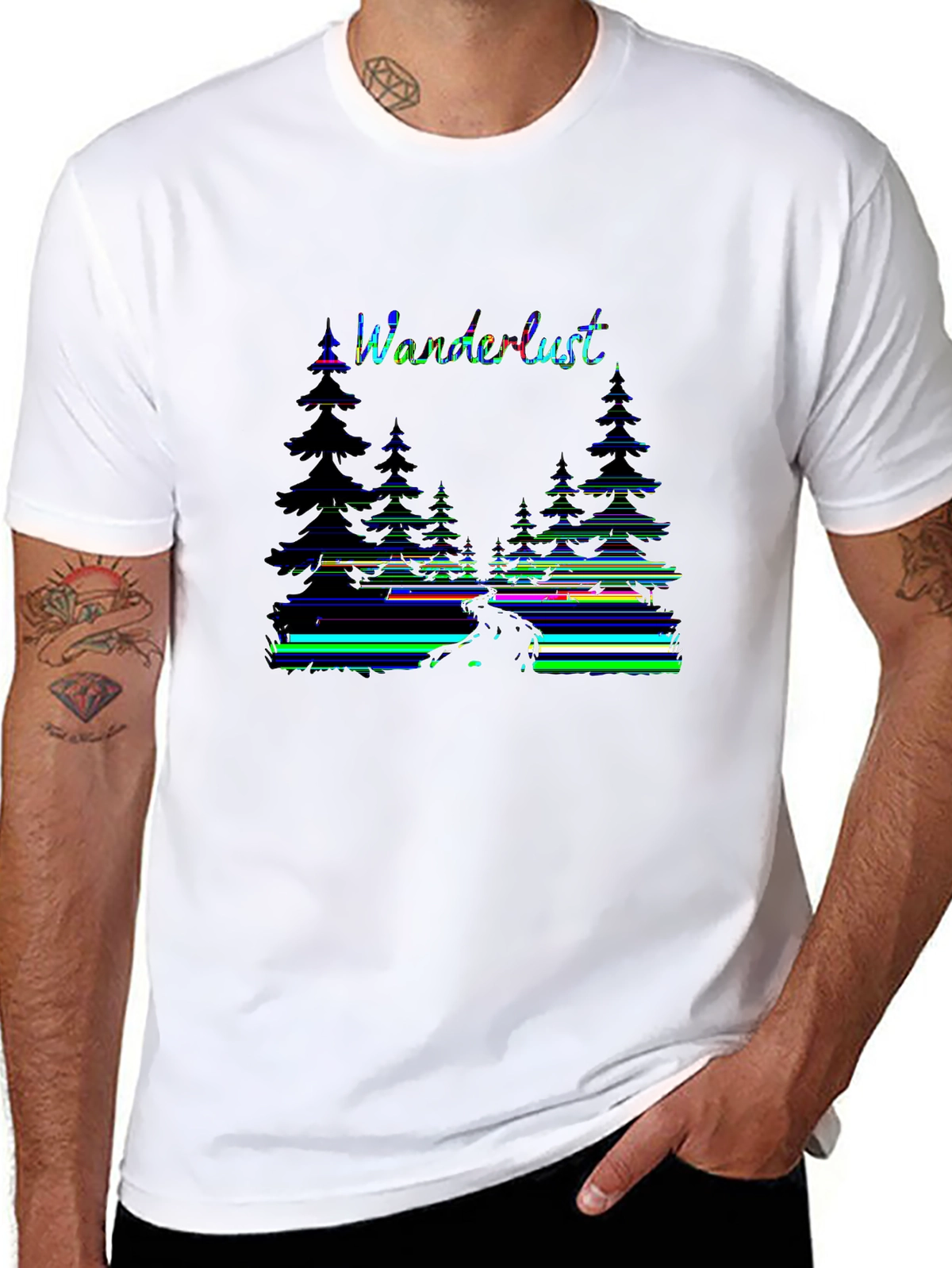 Wild Explorer Tee – Forest path silhouette