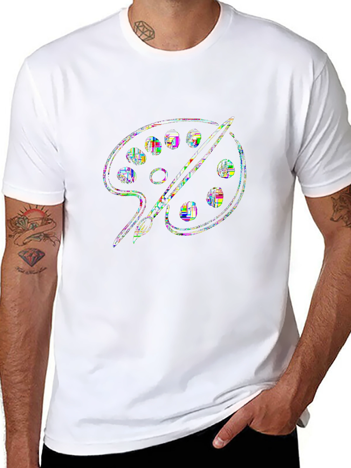 Side Hustle Tee – Paintbrush and palette