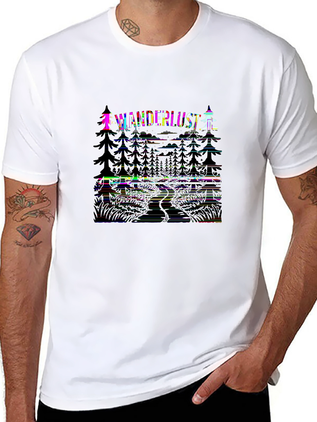 Wild Explorer Tee – Forest path silhouette