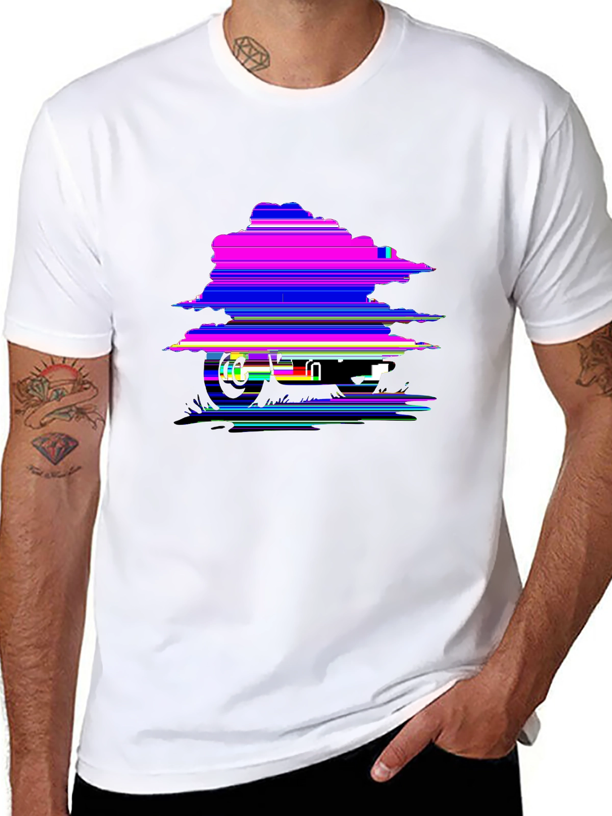Auto Enthusiast Tee – Motorcycle silhouette sunset