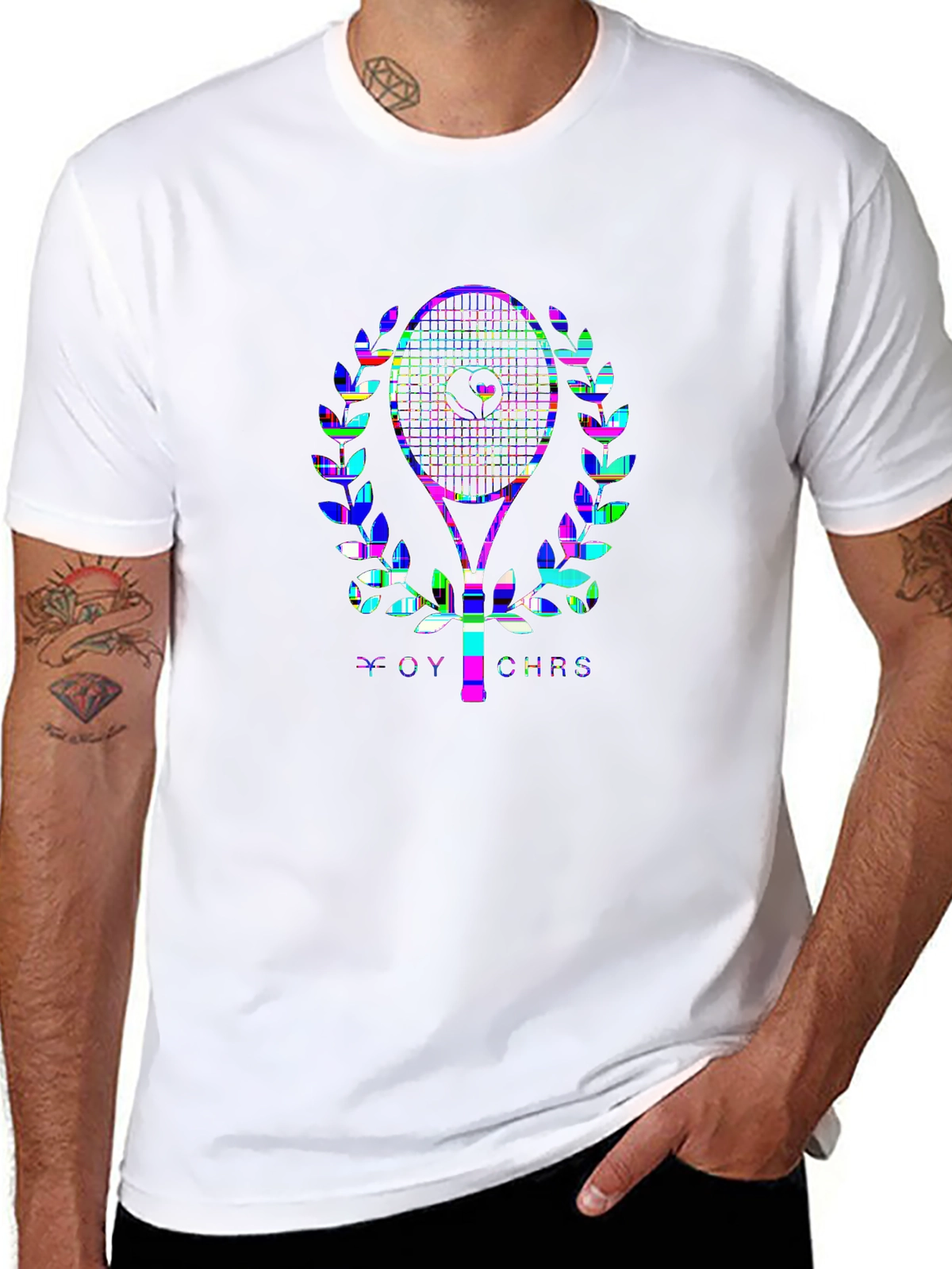 Game Day Premium Tee – Tennis racket, 'LOVE