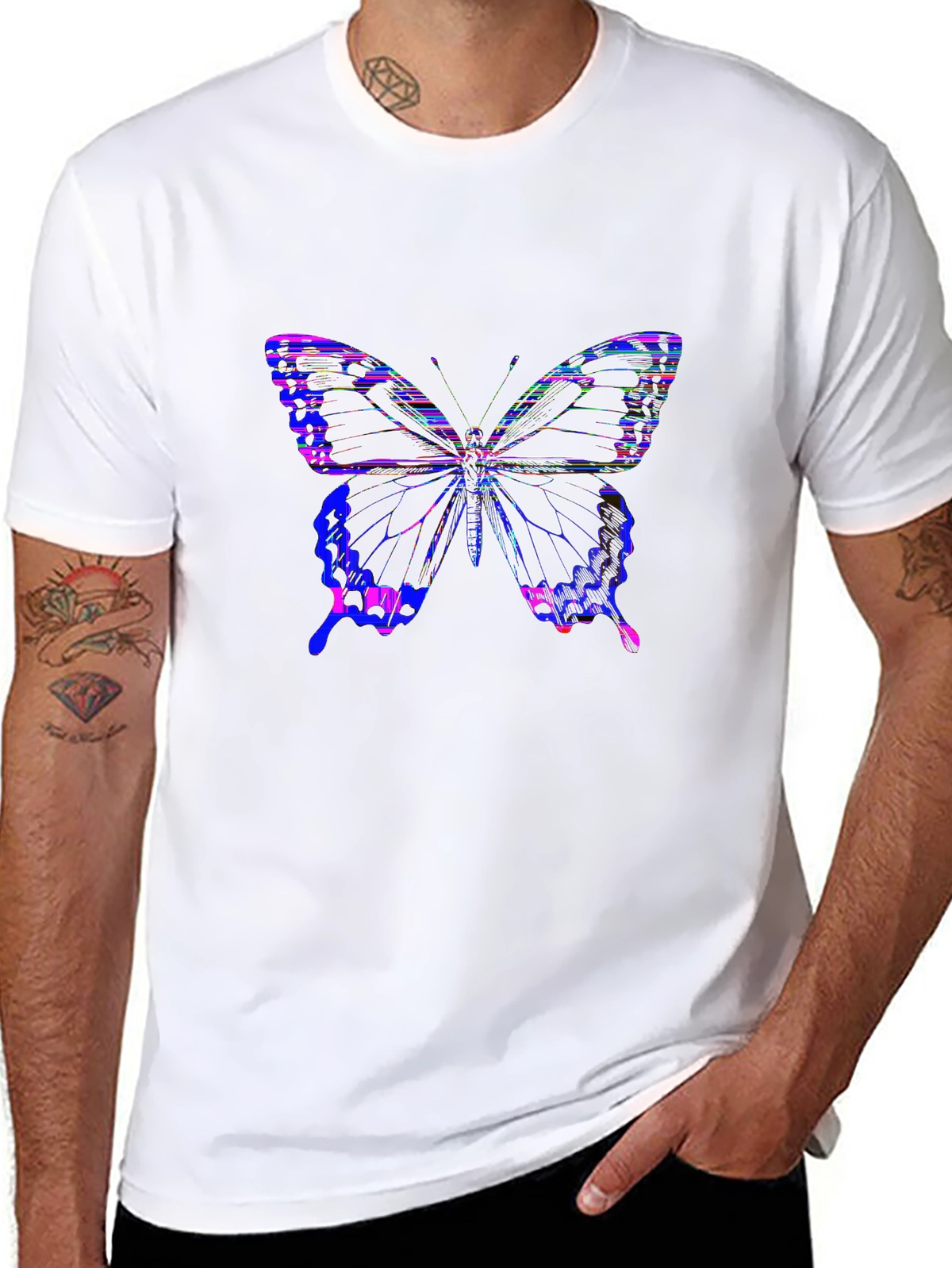 Retro Rewind Tee – 90s aesthetic, butterfly