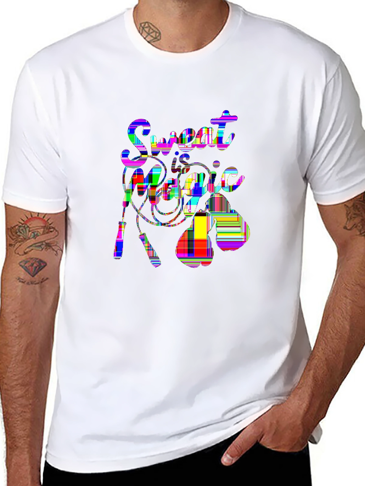 Train Hard Tee – Jump rope and