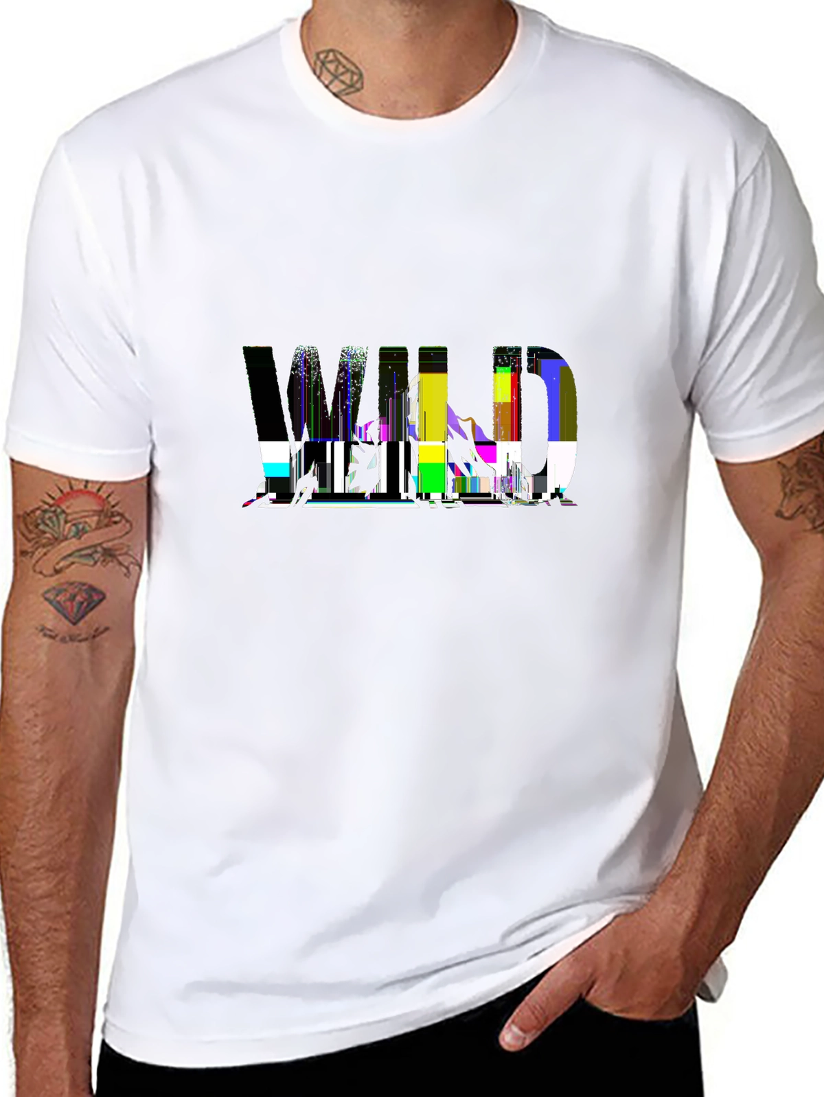 Minimal Statement Tee – Bold 'WILD' with