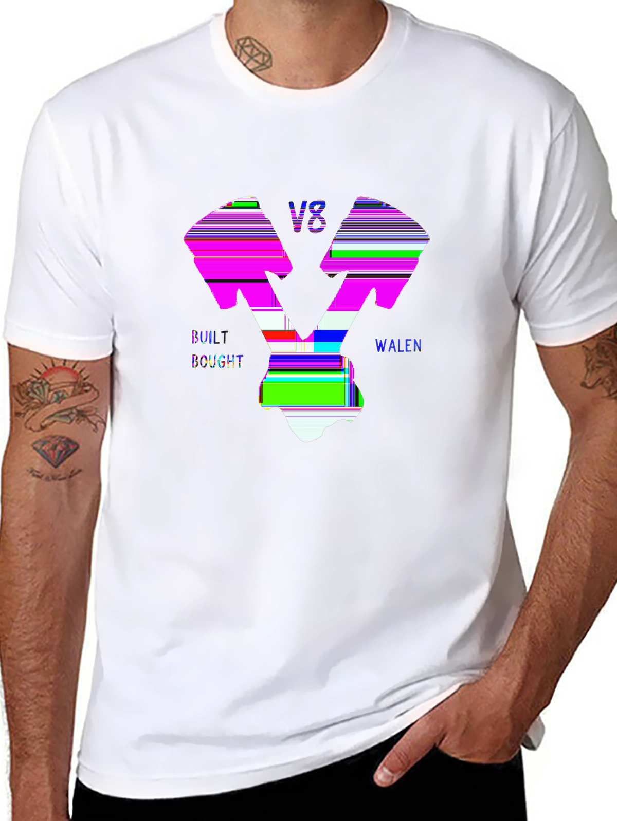 Auto Enthusiast Tee – V8 engine pistons