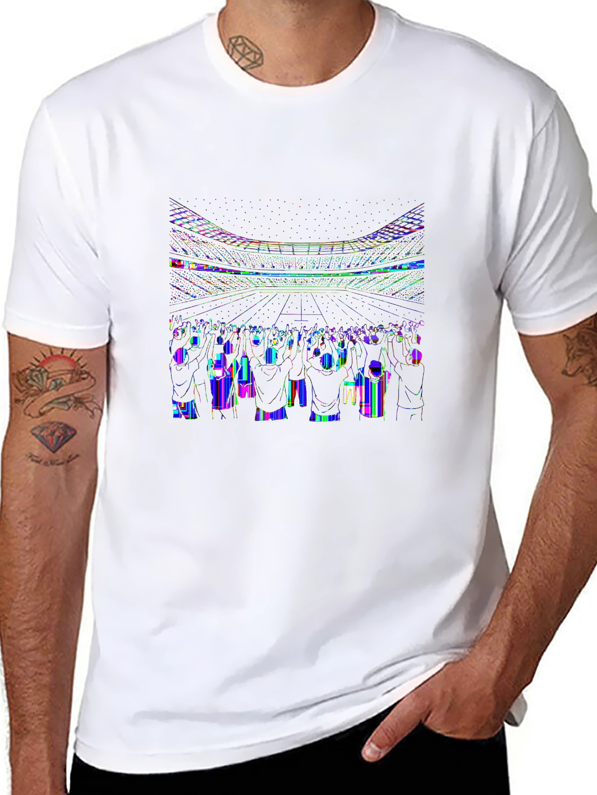 Soccer Fever Tee – Fans cheering in