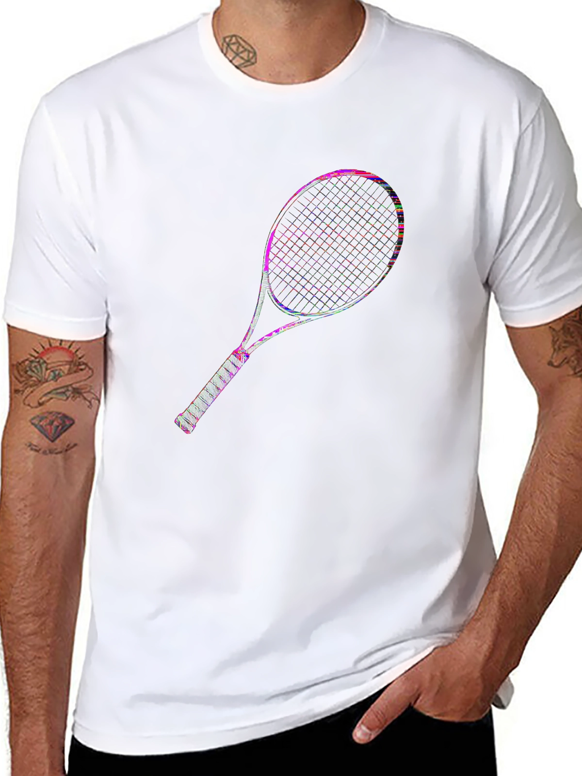 Game Day Premium Tee – Tennis racket, 'LOVE