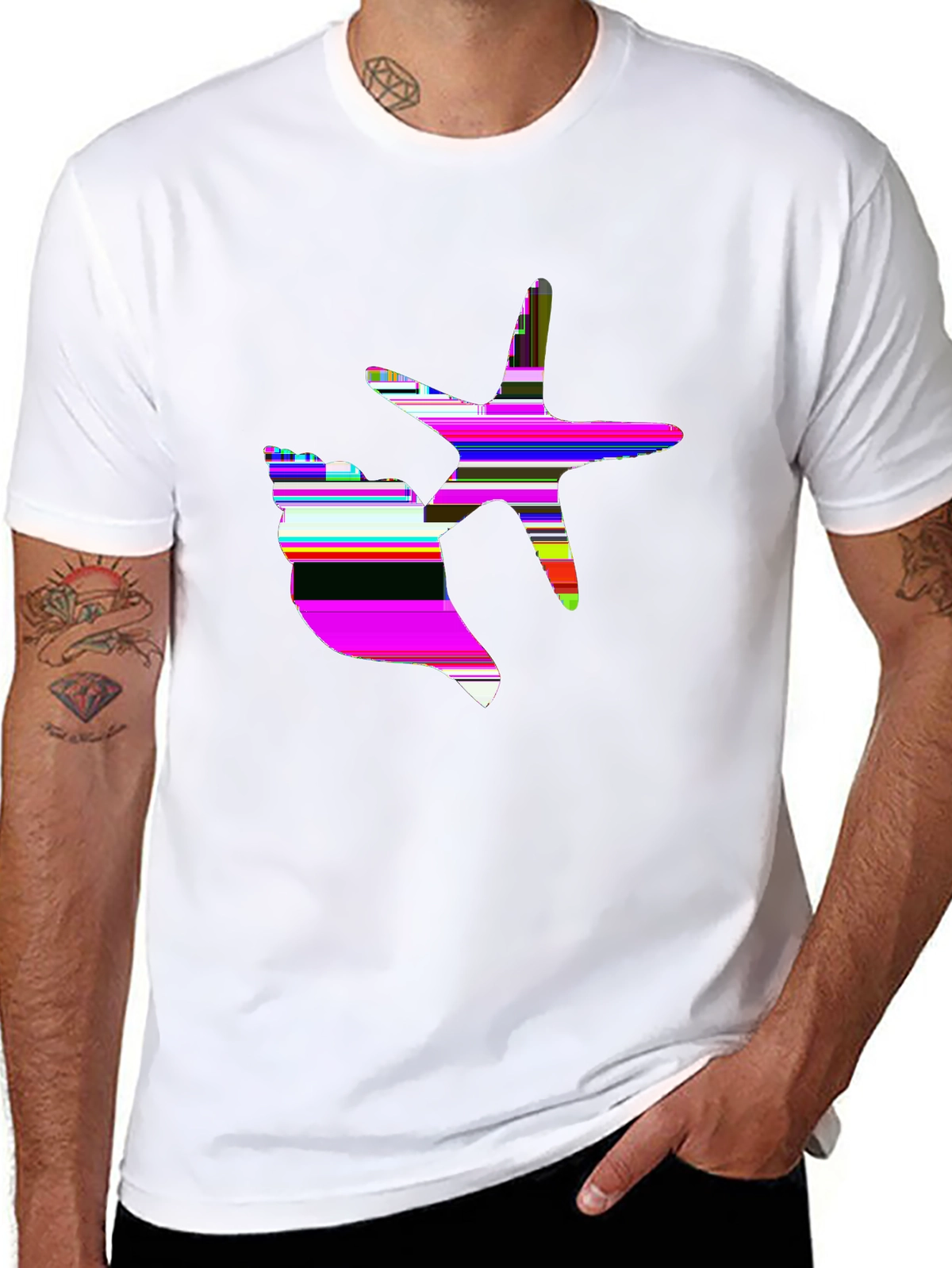 Summer Vibes Tee – Seashell and starfish