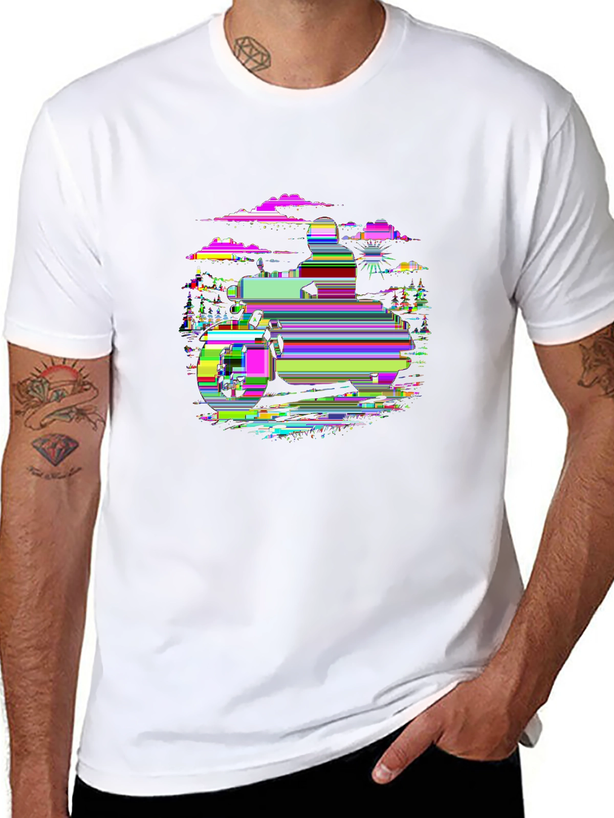 Auto Enthusiast Tee – Motorcycle silhouette sunset