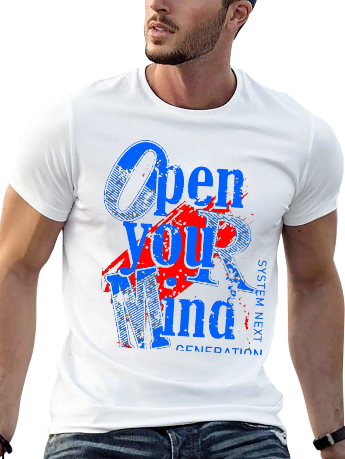 Open Your Mind Graphic Tee - Black