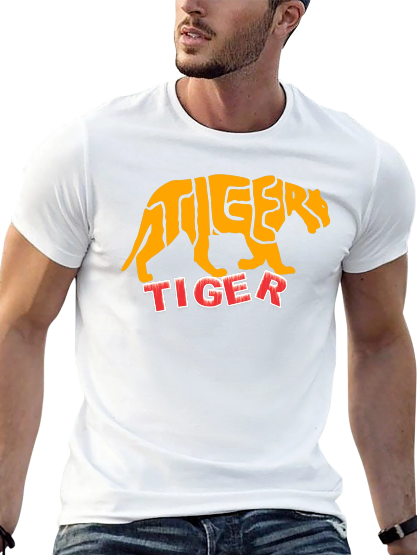 Tiger Graphic Tee - Bold Animal Print T-Shirt