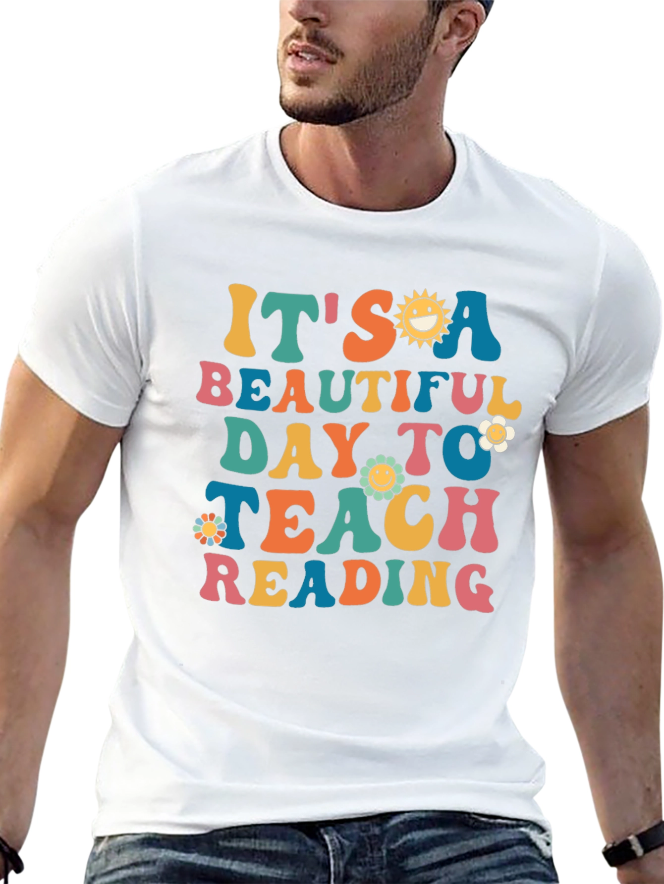 Teacher Reading Retro Graphic T-Shirt