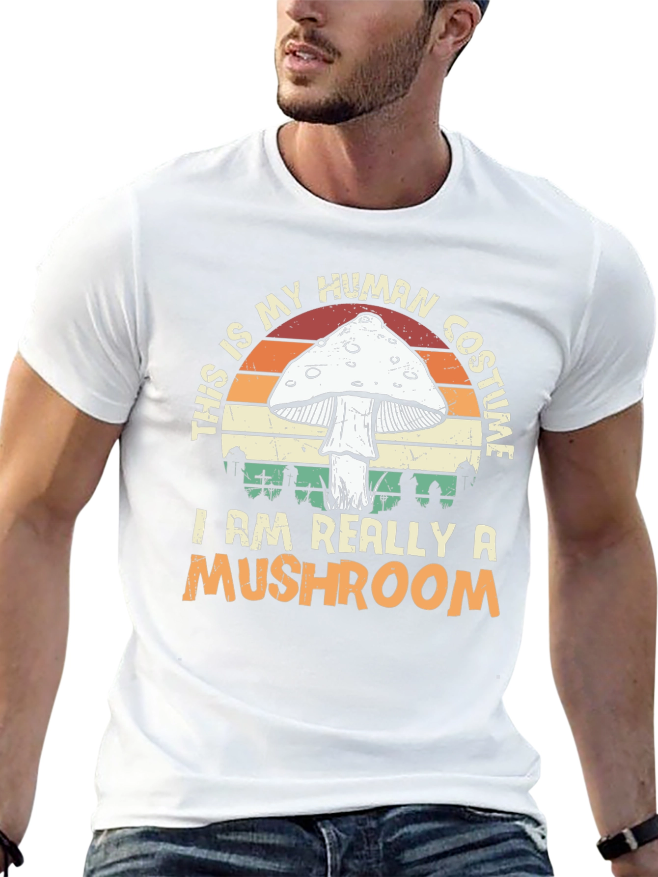 Mushroom Costume T-Shirt - Halloween Apparel