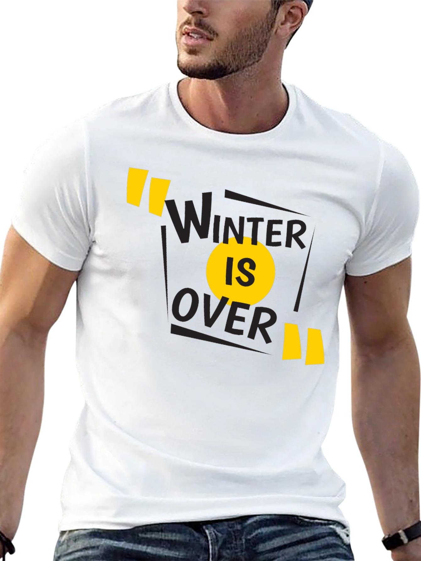 Winter is Over Graphic Tee - Black