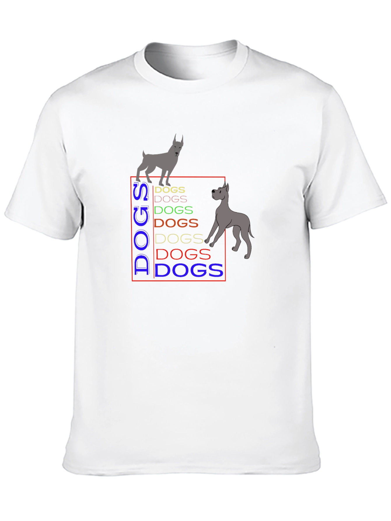 DOGS Tee - Fun Dog Lover Graphic T-Shirt