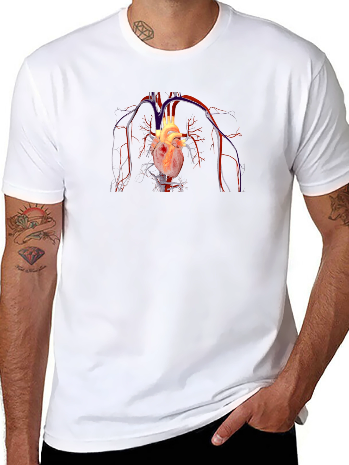 Anatomical Heart Graphic Tee - Unisex