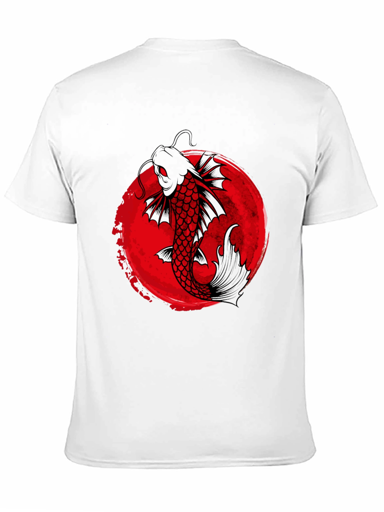 Koi Fish Graphic Tee - Black