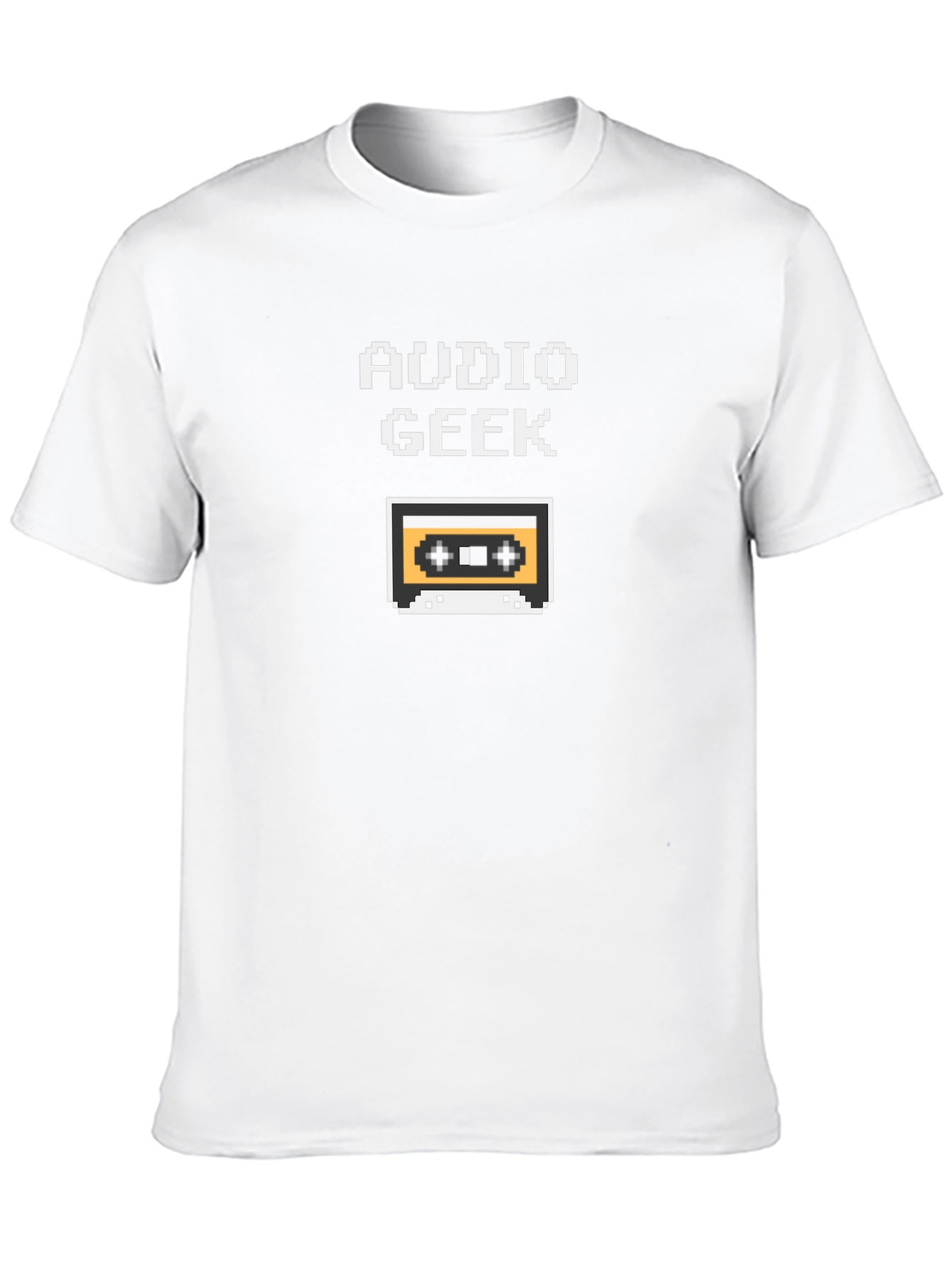 Audio Geek Retro Cassette Tape Pixel T-Shirt